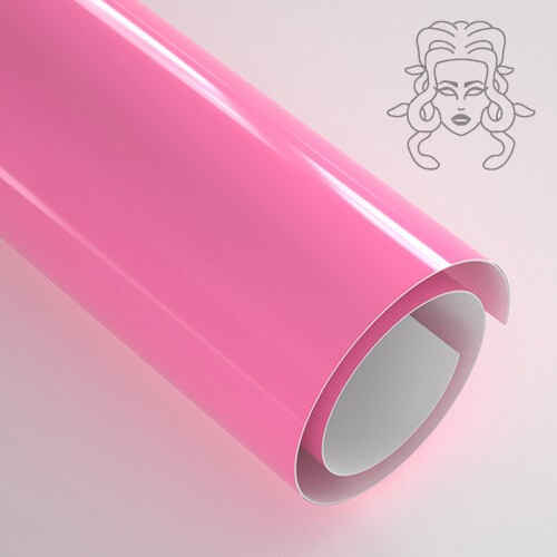 Samolepicí fólie - lesklá korálově růžová