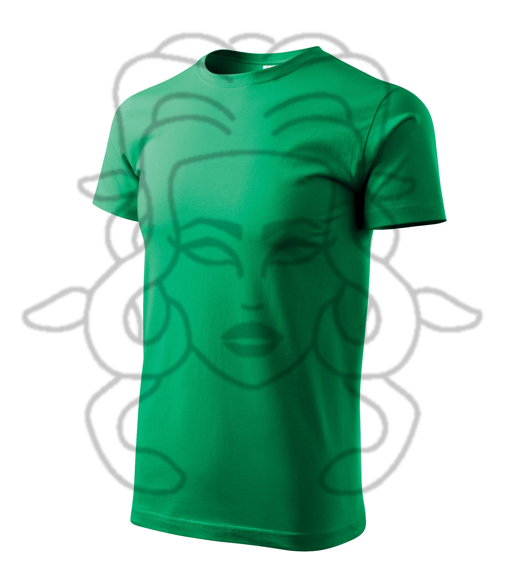 Basic triko - středně zelená (16) - XS