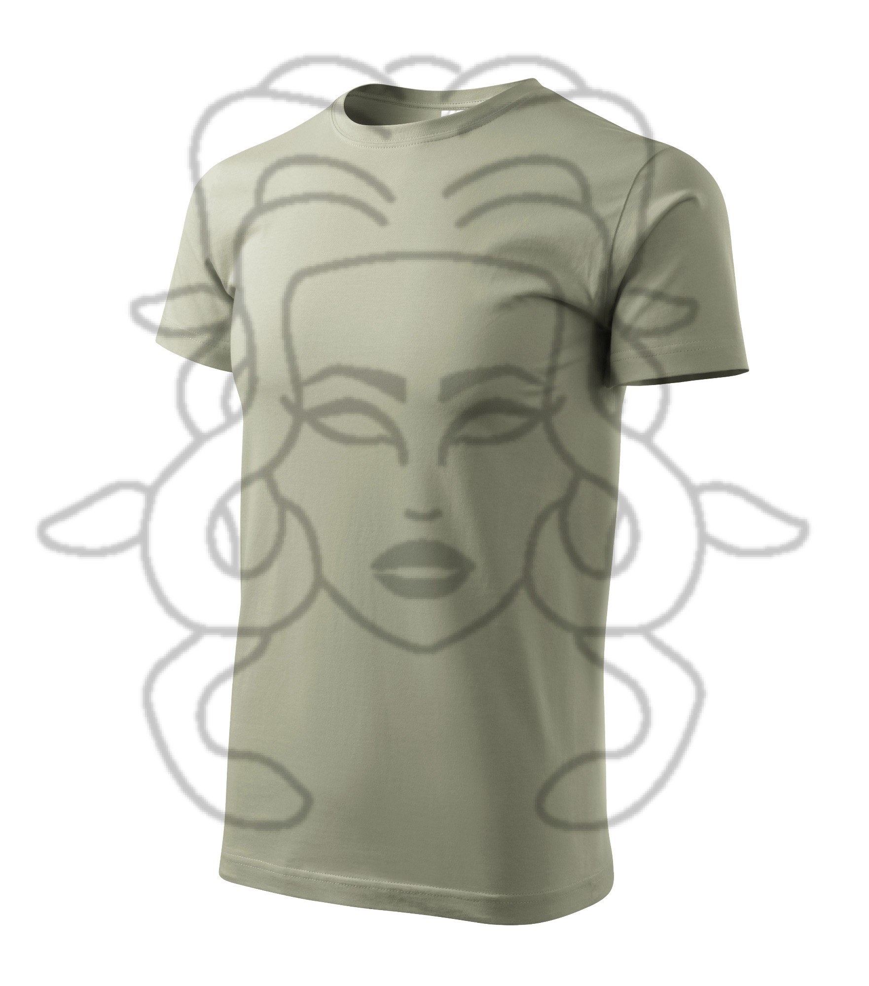 Basic triko - světlá khaki (28) - XS