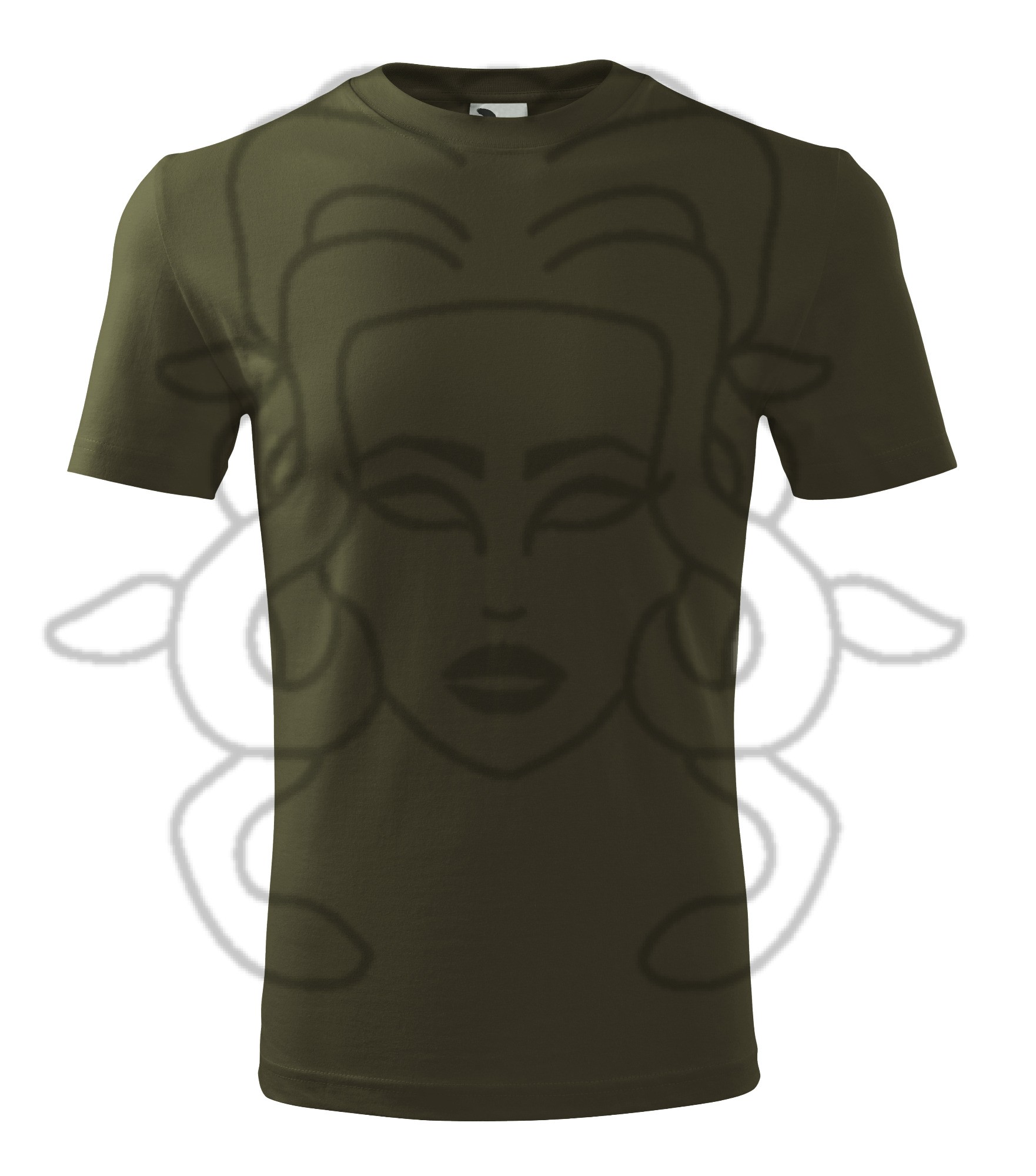 Classic New tričko - military (69) - S