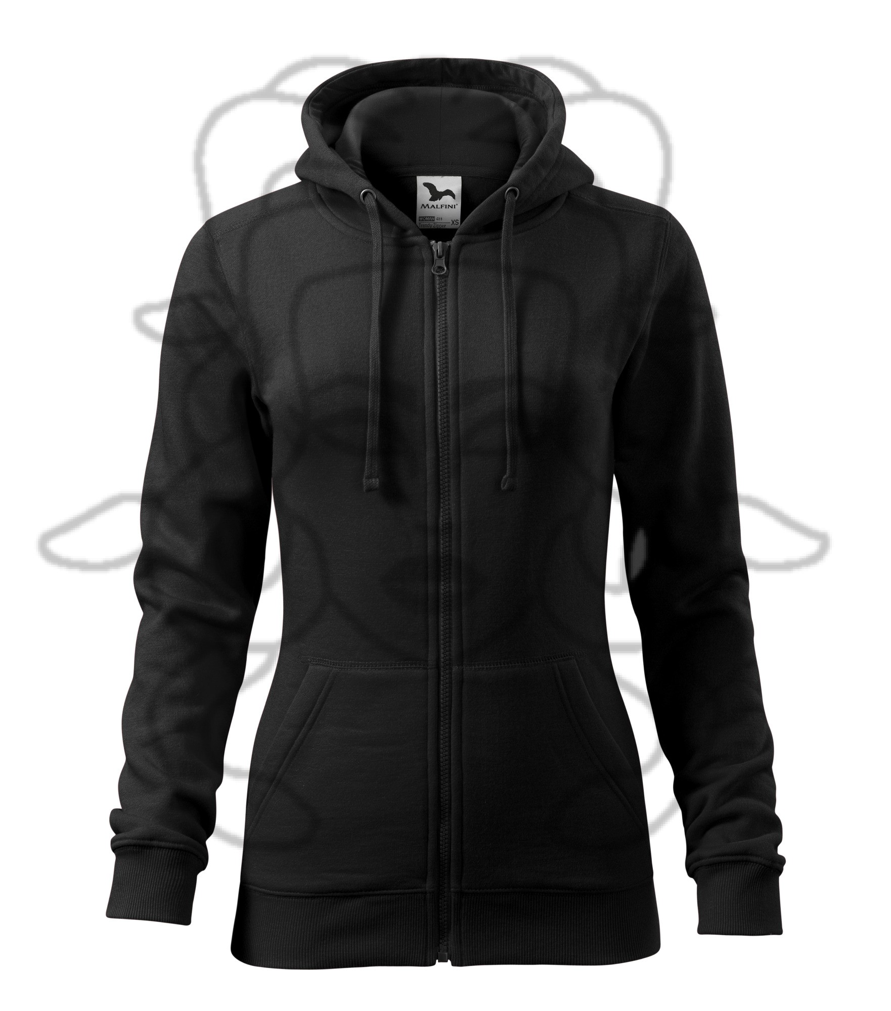 Trendy Zipper mikina - černá (01) - M